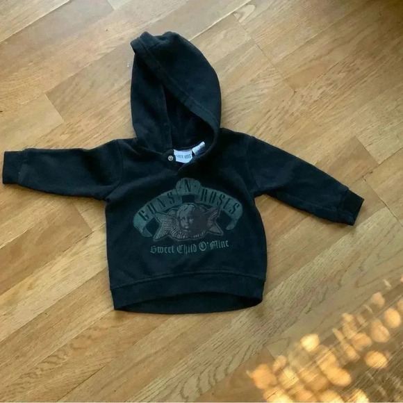 Baby boys Guns n Roses “sweet child of mine” hoodie, size 6-9 months - Picture 1 of 4